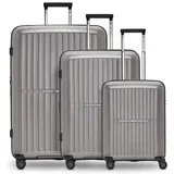 pactastic Collection 01 Koffer-Set 3-tlg. grau/braun