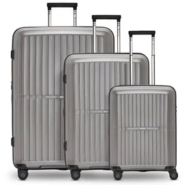 pactastic Collection 01 Koffer-Set 3-tlg. grau/braun