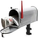 Wiltec US Mailbox silbergrau