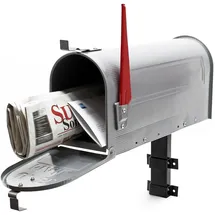 Wiltec US Mailbox silbergrau