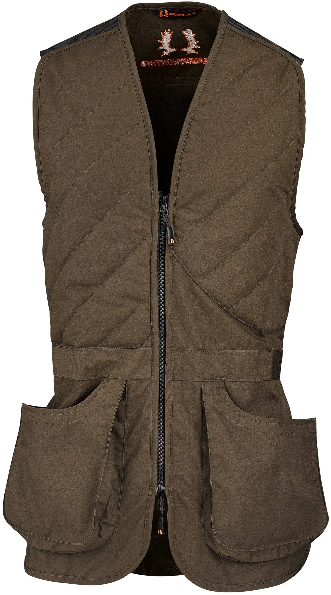 Nordforest Hunting Schießweste, dark brownish green, 6XL