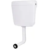 Belvit Aufputz Spülkasten Ap Spülkasten Aufputzspülkasten für Stand-WC Toilette Weiß