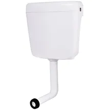 Belvit Aufputz Spülkasten Ap Spülkasten Aufputzspülkasten für Stand-WC Toilette Weiß