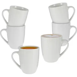 Spetebo Kaffeetasse 0,35 l Weiß 6 St.