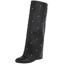 Ital-Design Keilstiefel Damen Schwarz 40