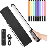 Lixada Handheld RGB Tube Light LED Video Light Wand 3200K-5500K Dimmbar 9 Bunte Lichteffekte mit Fernbedienung für Vlog Live Streaming Produktporträtfotografie