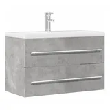 vidaXL Waschbeckenunterschrank 80 x 38,5 x 48 cm Grau