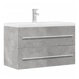 vidaXL Waschbeckenunterschrank 80 x 38,5 x 48 cm Grau