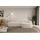 altdecor Eckcouch Cord mit Schlaffunktion 2-Sitzer Beige