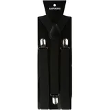 Oblique Unique Hosenträger verstellbar - Schwarz - Einheitsgröße für Erwachsene, verstellbar