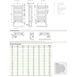 Kermi Basic R-E 899 x 1172 mm 800 W weiß WRX links