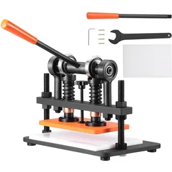 VEVOR Leder Stanzmaschine Manuelle Lederschneidemaschine 26 x 15 cm, Leder Prägemaschine 1,5 t Belastbare Leder-Stanzmaschine Geeignet für Leder, PVC/EVA-Schaumstoff, nicht Klebende Materialien
