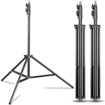 Wiltec Walimex pro FT-8051 (90 cm, 5 kg), Lampenstativ, Schwarz