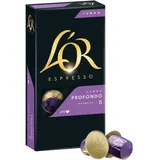 L'OR Kaffeekapseln Lungo Profondo, 100 Nespresso®* kompatible Kapseln, 10er Pack, 10 x 10 Getränke