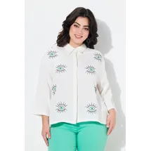 Angel Of Style by Happy Size Hemdbluse Boxy Fit türkis 60