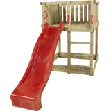 Plus Play Spielturm mit Rutsche", rot