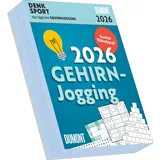 Dumont Kalenderverlag DUMONT - Gehirnjogging 2026 – Tagesabreißkalender 15 x 21 cm, Rätselkalender mit 313 Seiten für Knobelfreunde und Rätselfans: