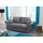 Jockenhöfer Schlafsofa Mikrofaser 2-Sitzer Grau