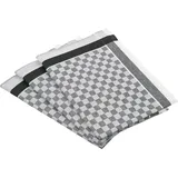 Ross 3er Pack Zwirn Halbleinen Geschirrtücher Karo