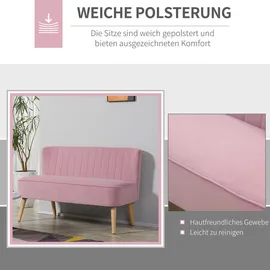 Homcom 2-Sitzer Sofa 117 x 56,5 x 77 cm