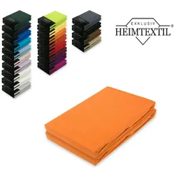 EXKLUSIV HEIMTEXTIL Doppelpack Marke Jersey Spannbettlaken 120 x 200 cm Terrakotta