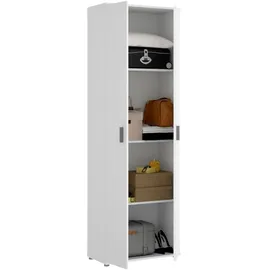 Dmora Mehrzweckgarderobe 61 x 190 x 35 cm weiß / weiß
