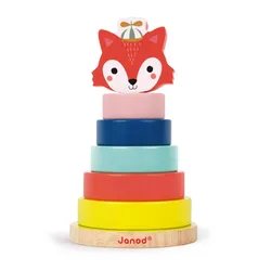 Janod - Baby Forest Stapeltier Fuchs (Holz)