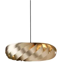 Tom Rossau TR5 Ø60 Aluminium gebürstet, Gold/Kabel Schwarz