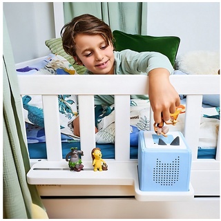 Alavya Home® Wandregal passend für Toniebox I speziell entwickelt für Hausbett, Kinderregal Ideal für Toniebox Magnetisch I Für Junge und Mädchen weiß