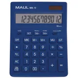 Maul Tischrechner MXL 12 Solar Batterie 1-zeilig, 12 Ziffern hellblau