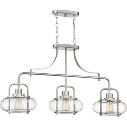 Trilogy Pendelleuchte nickel gebürstet Quoizel QZ-TRILOGY-ISLE-BN