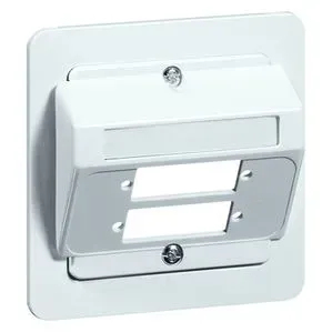 Peha Standard - Abdeckung Kommunik.-Syst., weiß, 2 Duplex-SC/ST-Kupplungen