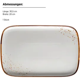 Mäser Pintar Servierplatten-Set 2-tlg. braun/weiß