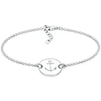 Elli Anker Plättchen Geo Trend Silber 925 Größe 17 cm