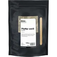 UBENA Pfeffer weiß gemahlen im wiederverschließbaren Vorratsbeutel, 1er Pack (1 x 1 kg)