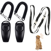 2Stück Hundepfeife - Hundepfeife Hochfrequenz - Hundepfeife mit Klicker -Trainingspfeife - Hundepfeife und Clicker - Hunde Pfeifen mit Umhängeband,Für die Hundeerziehung