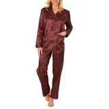 normann Pyjama Satin Rot 40/42