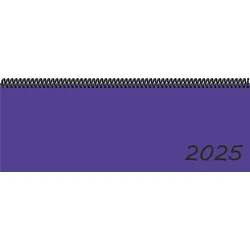 Tischkalender, Bunt-Kalender dunkelviolett, 10,5 x 29,7 cm, quer