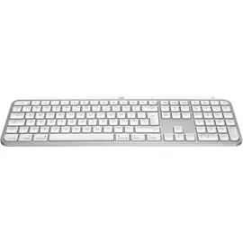 Logitech Keys S for Mac, Pale Grey, weiß/grau, LEDs weiß, Logi Bolt, USB/Bluetooth, US (920-011638)