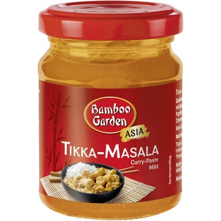 Bamboo Garden - Currypaste Tikka Masala , Typisch mild-würziger Geschmack für Currygerichte , 1 x 125 g