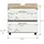 xonox.home Waschbeckenunterschrank Lambada X06F1777 60x60 cm mit Rollen Sonoma-Eiche Dekor/Weiß