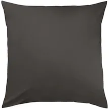 Traumschlaf Uni Kissenhülle Monaco 2er Set in anthrazit - grau