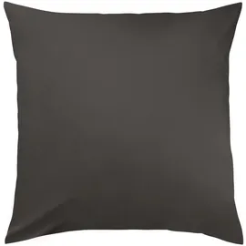 Traumschlaf Uni Kissenhülle Monaco 2er Set in anthrazit - grau