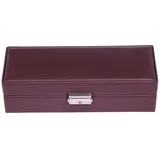 SACHER Uhrenetui für 5 Uhren cadeluxe/Bordeaux (Vollrindleder)