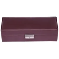 SACHER Uhrenetui für 5 Uhren cadeluxe/Bordeaux (Vollrindleder)