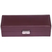 SACHER Uhrenetui für 5 Uhren cadeluxe/Bordeaux (Vollrindleder)