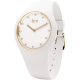 ICE-Watch - ICE cosmos White Gold - Weiße Damenuhr mit Silikonarmband - 016296 (Medium)