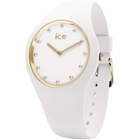 ICE-Watch - ICE cosmos White Gold - Weiße Damenuhr mit Silikonarmband - 016296 (Medium)