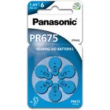 60x Panasonic Worldwide PR675 PR44 Hörgerätebatterien 368 436 PR675/6BL