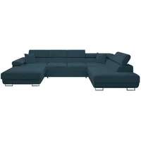 Mirjan24 Wohnlandschaft Torezio Bis Cord, mit Bettkasten und Schlaffunktion, Einstellbare Kopfstützen, 346x203x70-90 cm, Wohnzimmer, Sofas ... Couches, Wohnlandschaften, Wohnlandschaften in U-Form